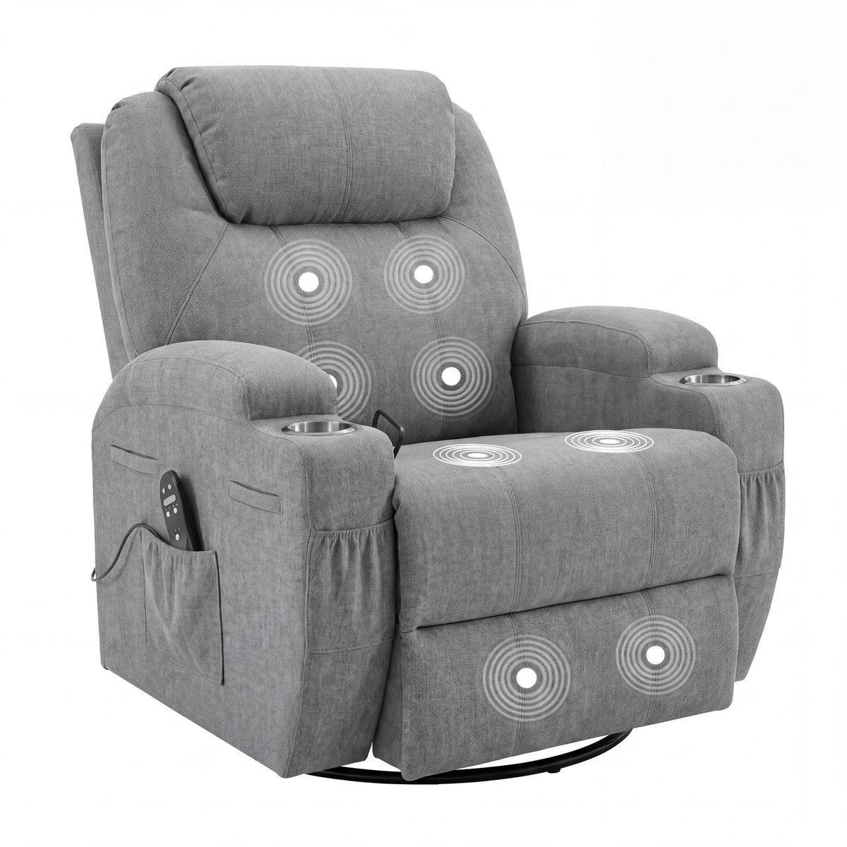 Small Swivel Rocker Recliner with Massage Z100