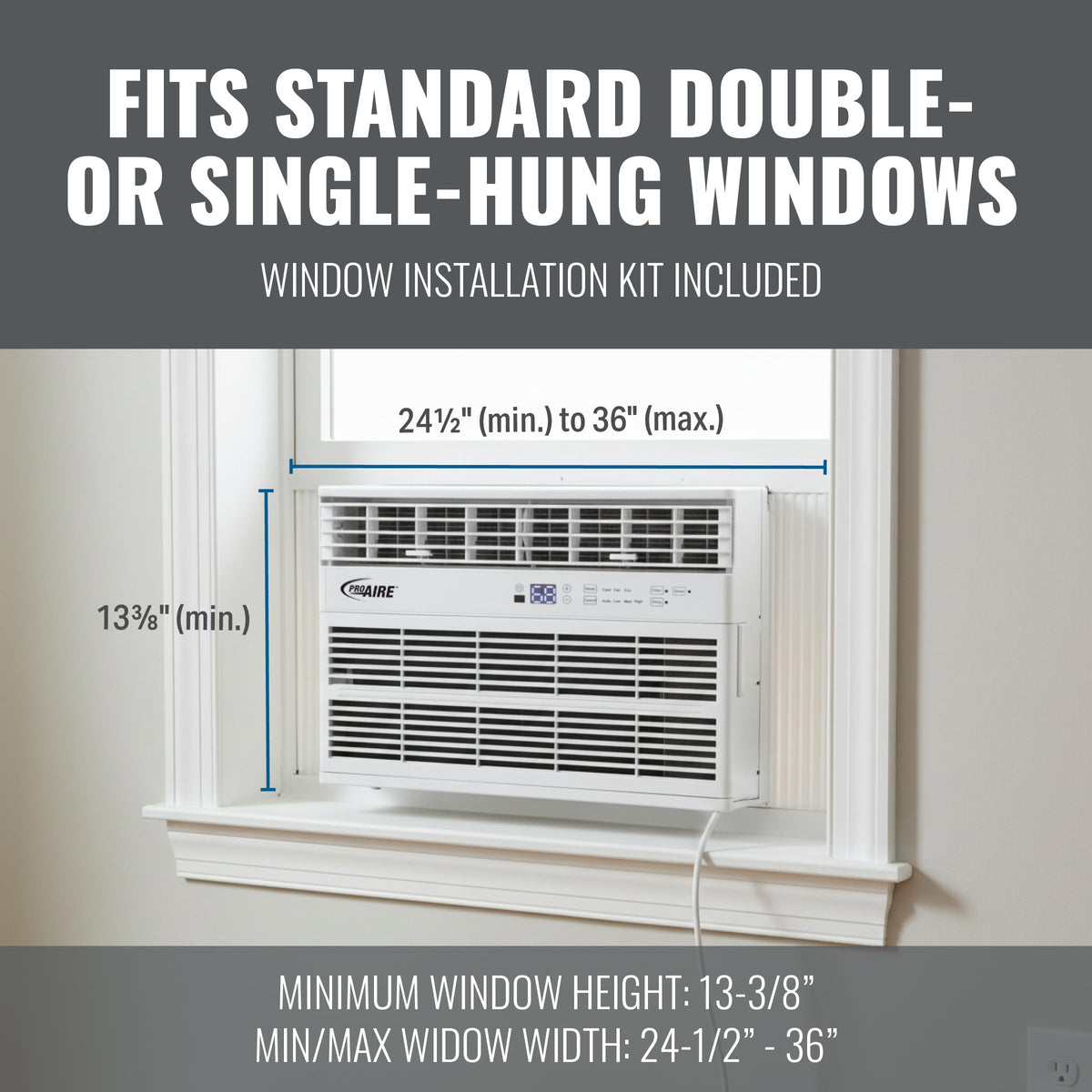 8,100 BTU Window Air Conditioner with Remote Control L554792