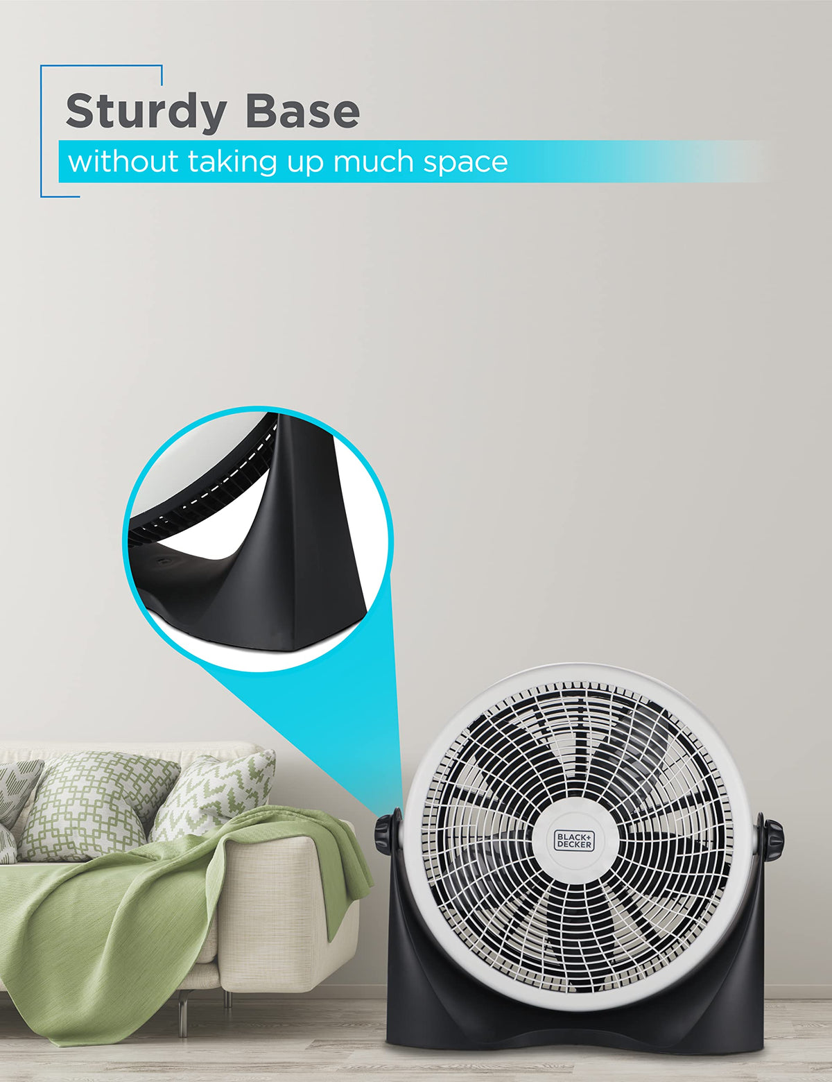 15.6” High Velocity Floor Fan, 3 Speeds P3254