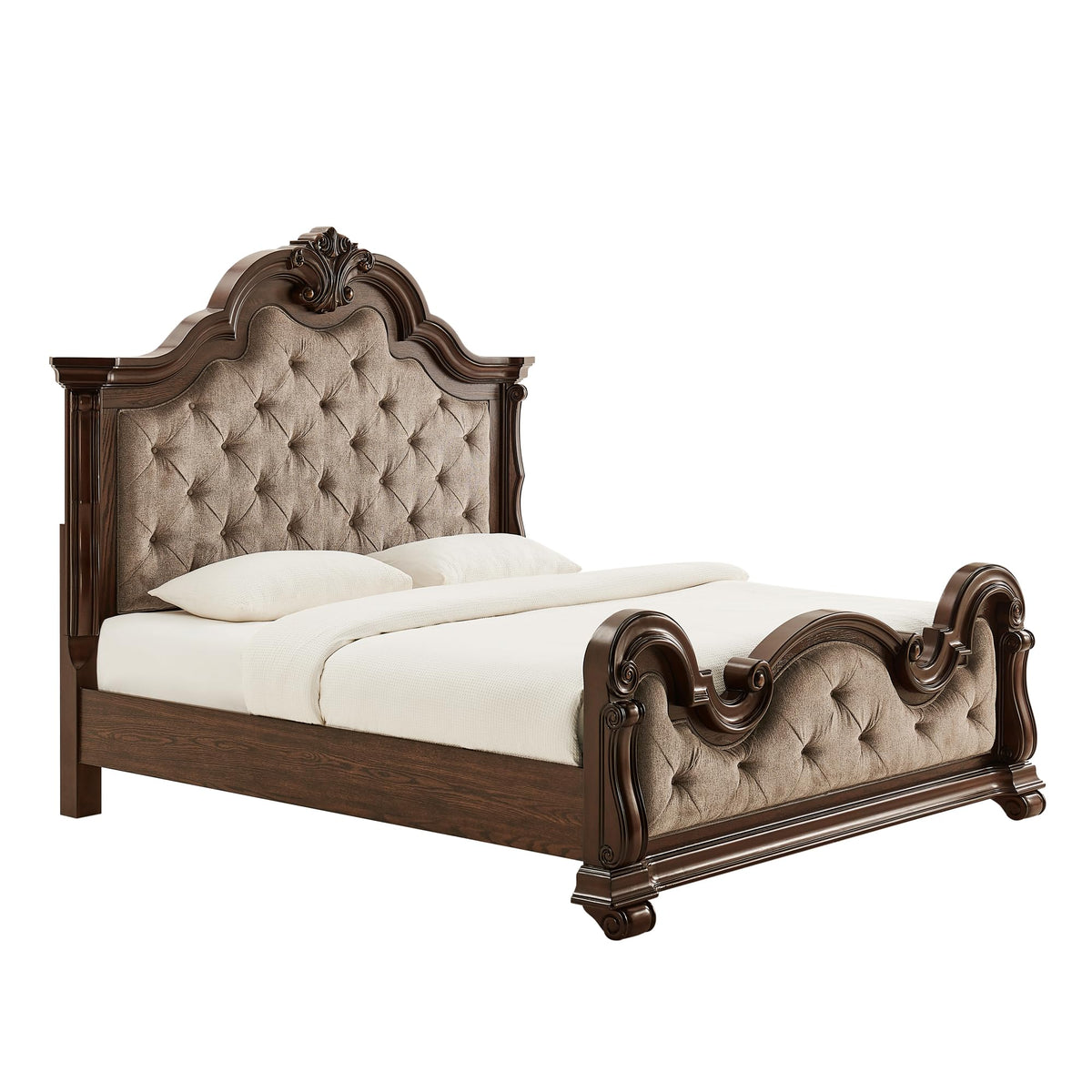 86" Eastern King Platform Wood Bed Frame M6989