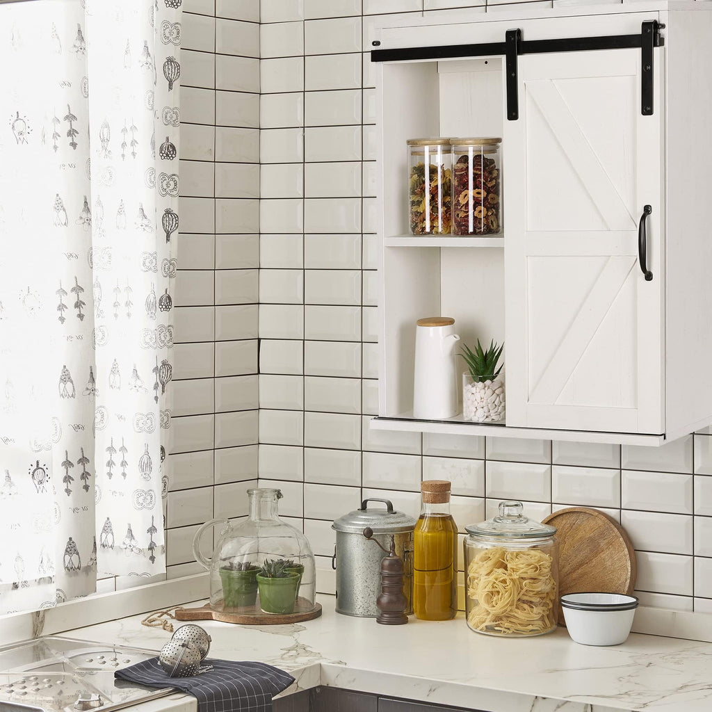 Wall Cabinet with Sliding Barn Door H10324