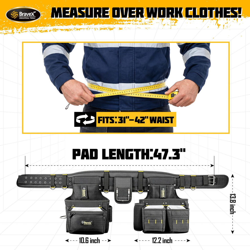 Tool Belt Suspenders 20 Bags 1200D Ballistic Nylon W46699