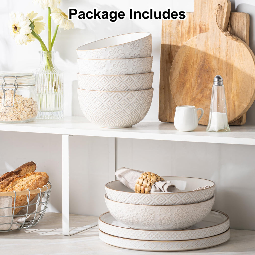 26 oz Ceramic Soup Bowls Set of 4 Z135236