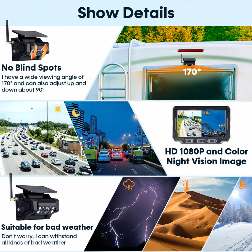 1080P HD Wireless Backup Camera V184208