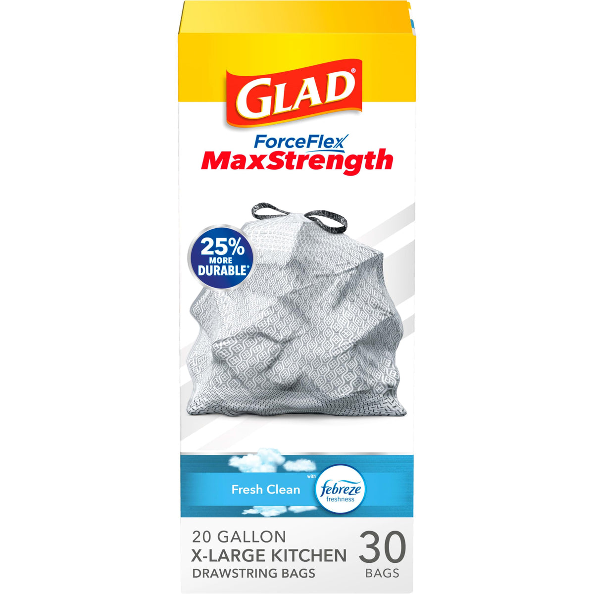 XL Trash Bags, 20 Gal, 30 Ct N69890