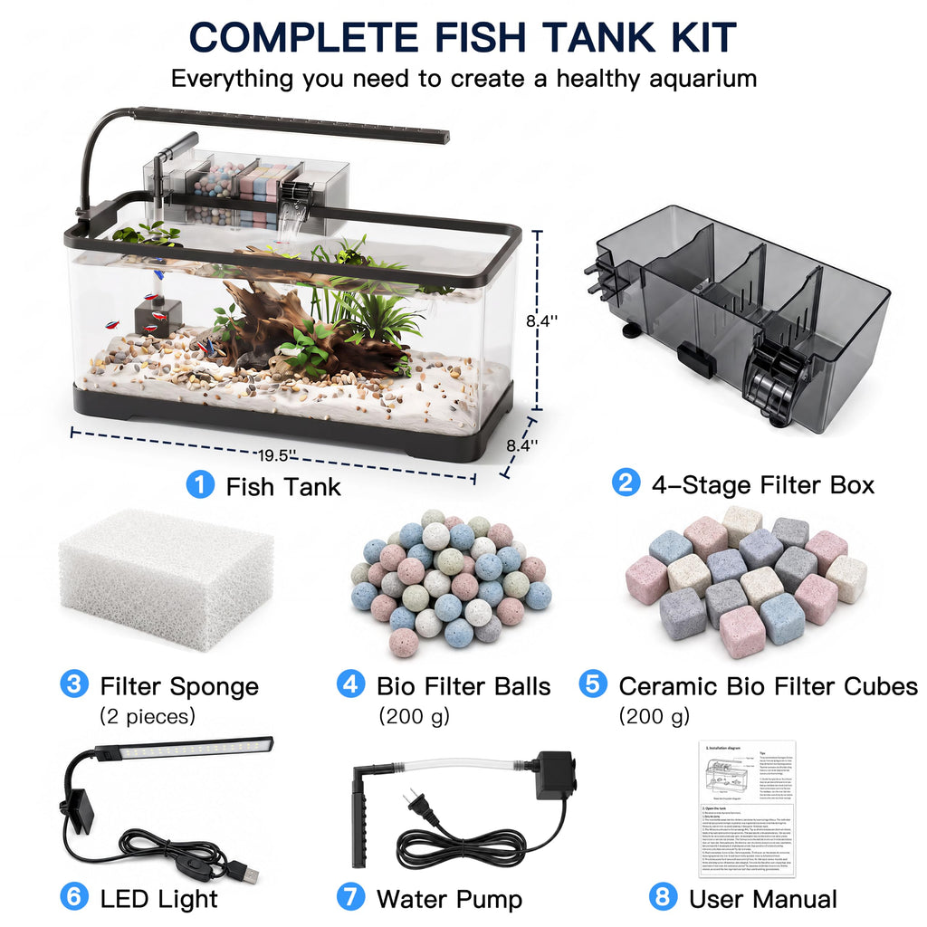 6 Gallon Betta Fish Tank I53339