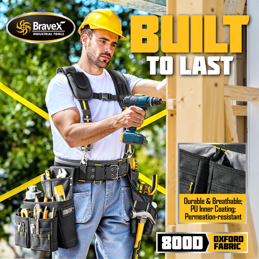 Tool Belt Suspenders 20 Bags 1200D Ballistic Nylon W46699