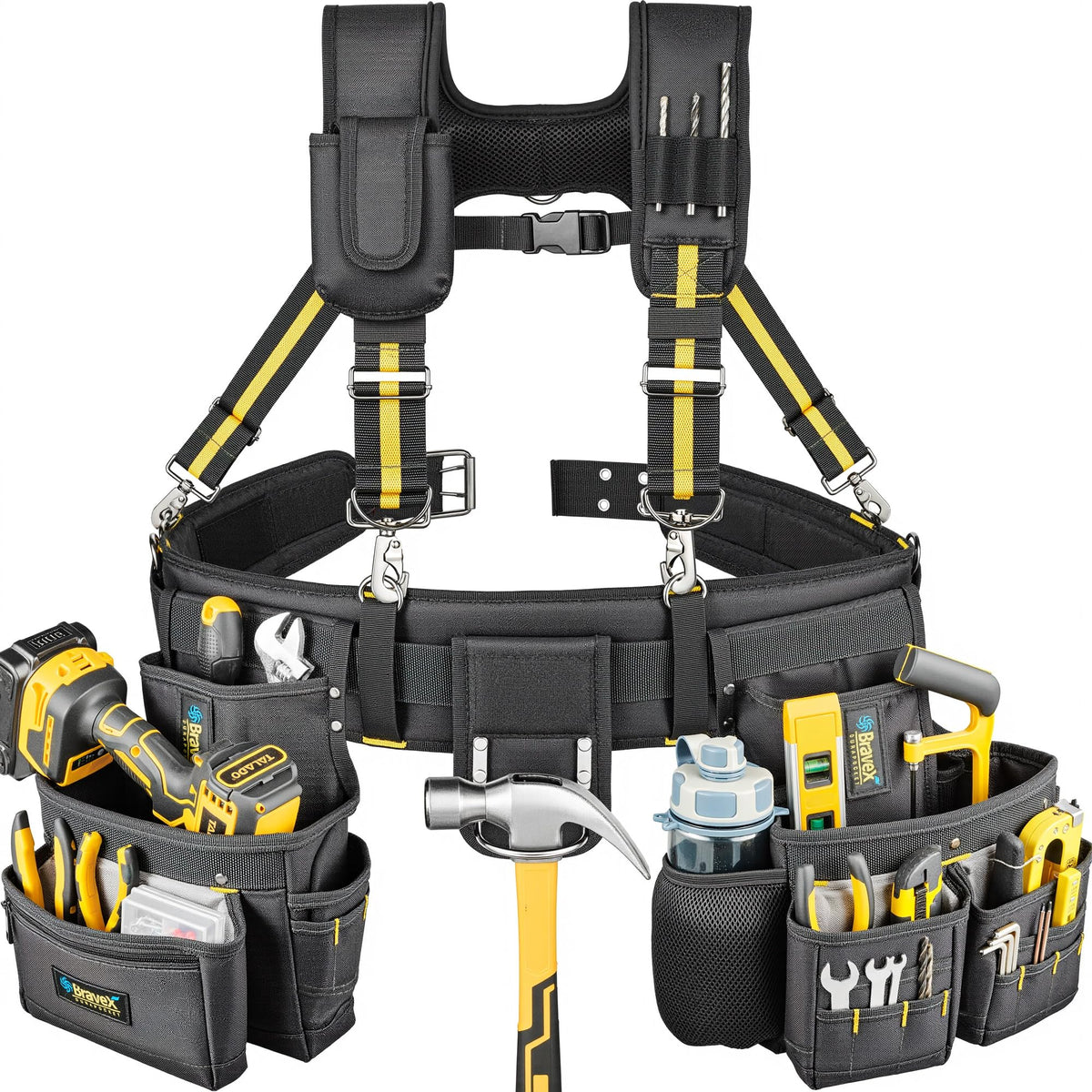 Tool Belt Suspenders 20 Bags 1200D Ballistic Nylon W46699
