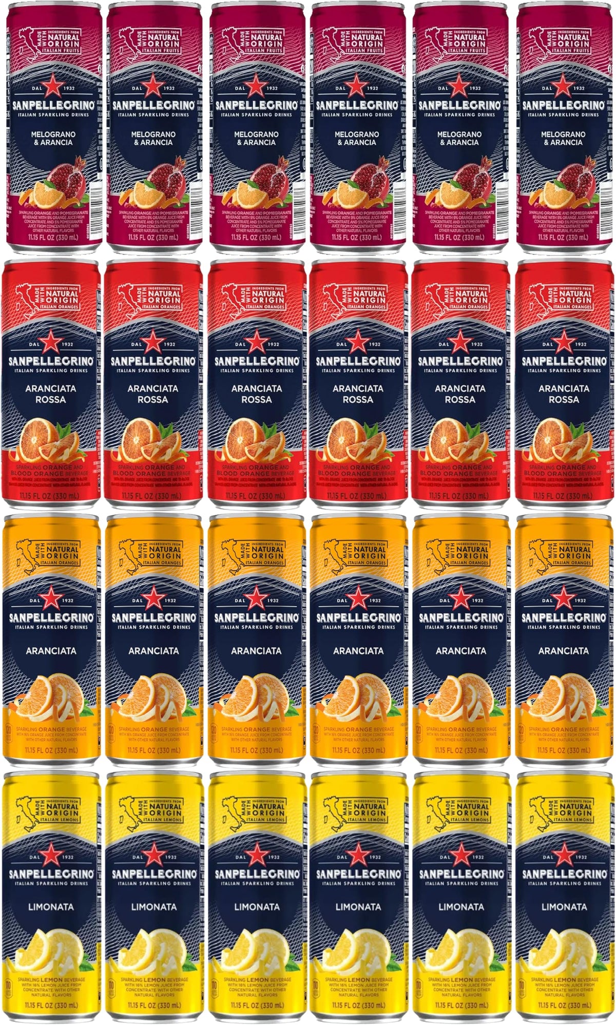 Sparkling Water Variety 4 Flavors 24 Pack W34467