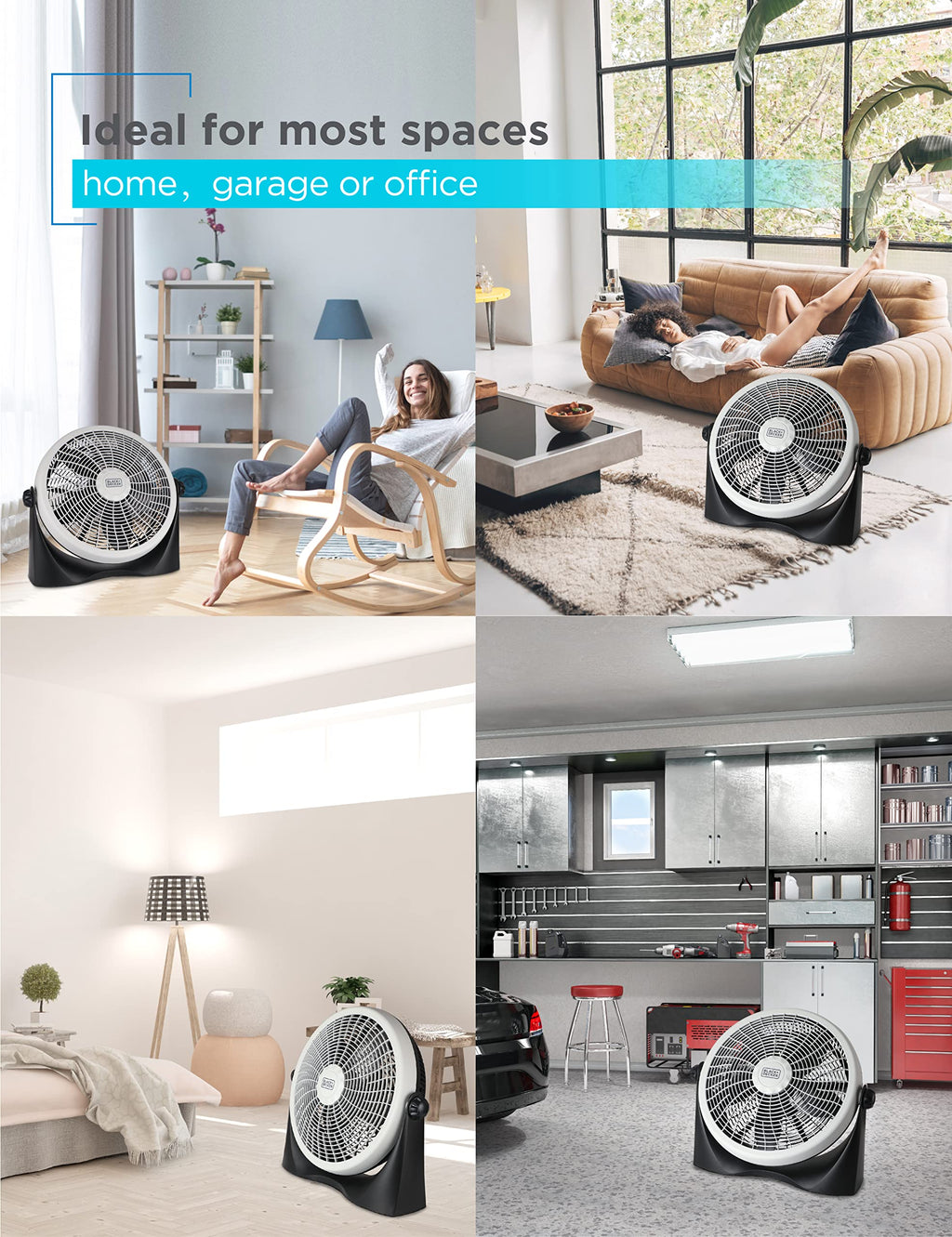15.6” High Velocity Floor Fan, 3 Speeds P3254