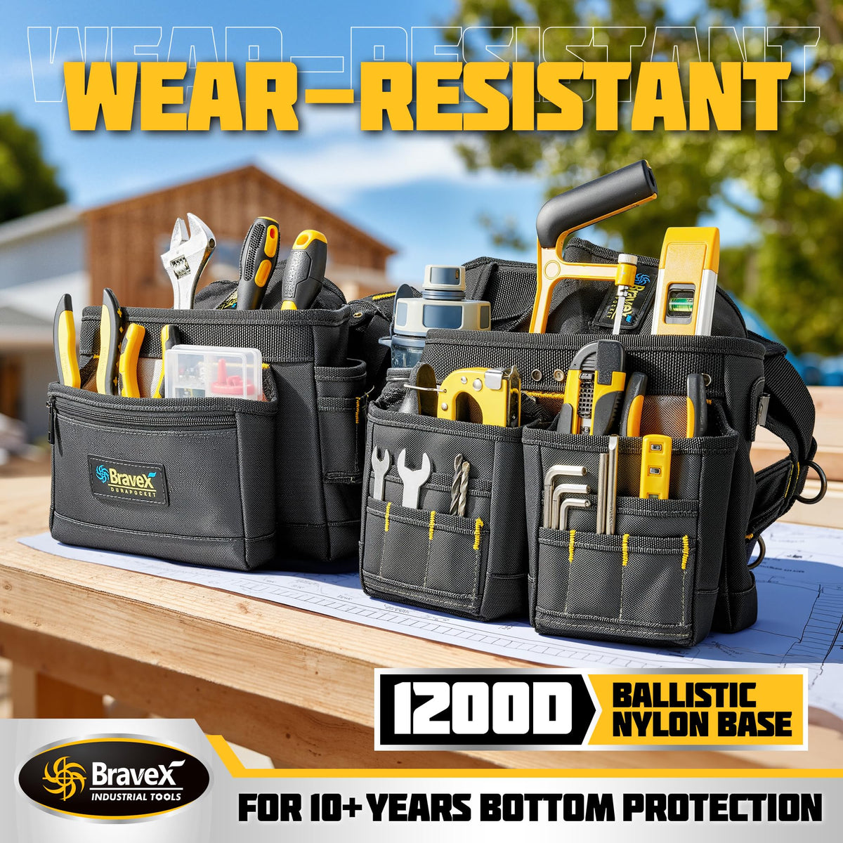 Tool Belt Suspenders 20 Bags 1200D Ballistic Nylon W46699